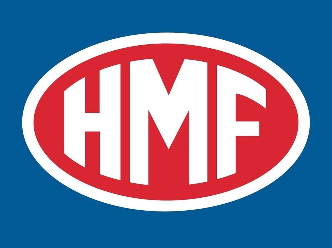 HMF-nosturivalmistajan logo